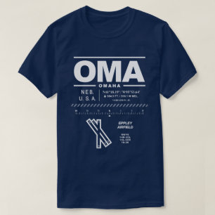 Omaha Eppley Airfield OMA T-Shirt