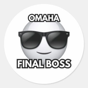 Omaha Final Boss Cool Emoji Sticker