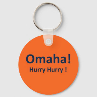 Omaha Hurry Hurry Keychain Peyton Manning Denver