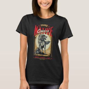 Omaha Native American Indian Born Wolf Spirit Retr T-Shirt