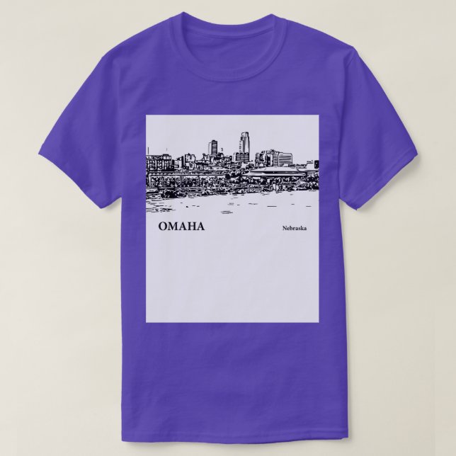 Omaha Nebraska  3 T-Shirt (Design Front)