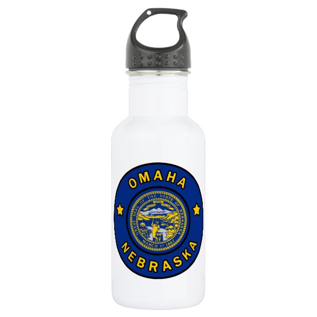 Omaha Nebraska 532 Ml Water Bottle (Front)