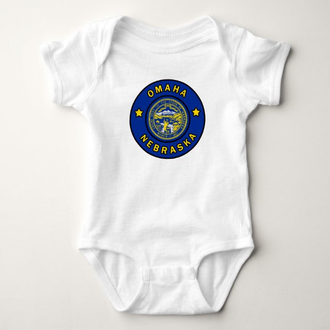 Omaha Nebraska Baby Bodysuit (Front)