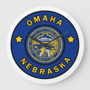 Omaha Nebraska Large Clock