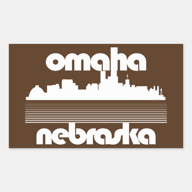 Omaha Nebraska Rectangular Sticker (Front)