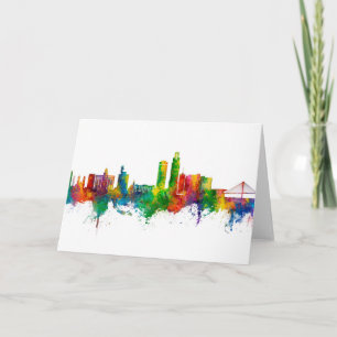 Omaha Nebraska Skyline Card