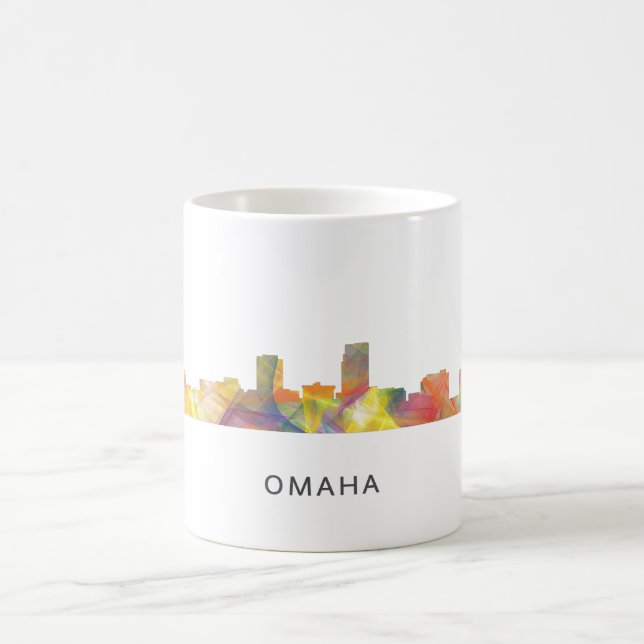 OMAHA NEBRASKA SKYLINE WB1 - COFFEE MUG (Center)