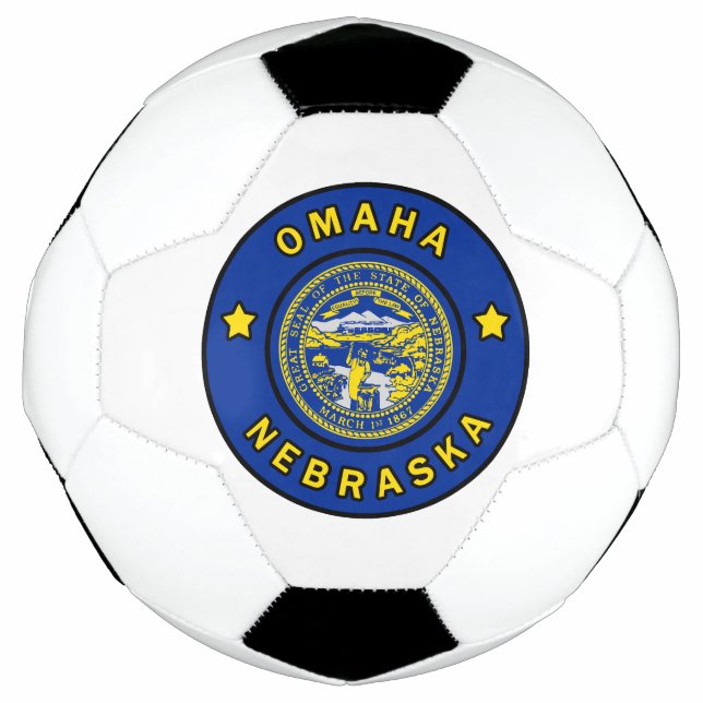 Omaha Nebraska Soccer Ball (Front)