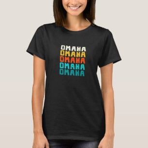 Omaha Nebraska Vintage Ne Retro Collection America T-Shirt