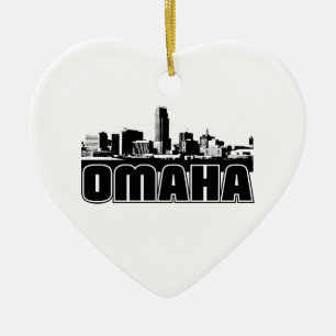 Omaha Skyline Ceramic Tree Decoration