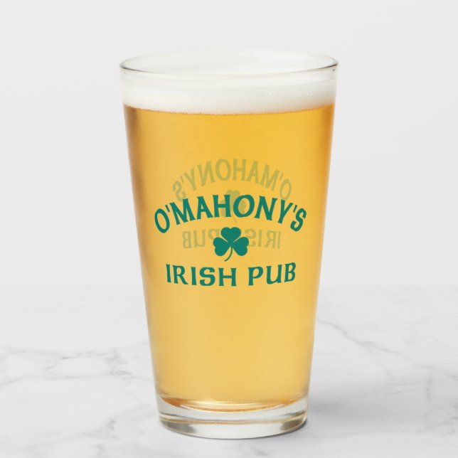 O'Mahony's Irish Pub  Glass (Front Filled)