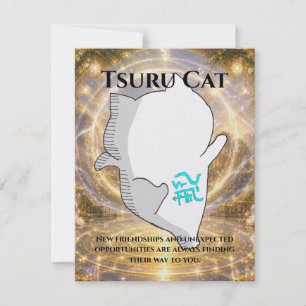 Omamori Card #006 – Tsuru Cat Connection • Oppor