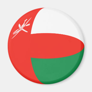 Oman Fisheye Flag Magnet