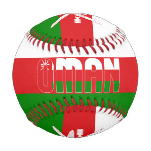 Oman Flag and Coat of Arms Patriotic Baseball