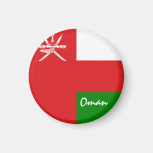 Oman flag & Asia - travel/sports fans Magnet