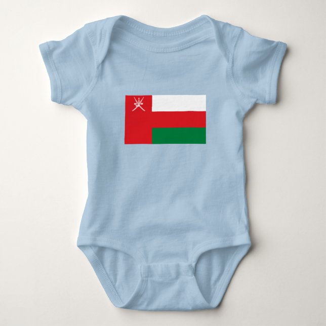 Oman Flag Baby Bodysuit (Front)