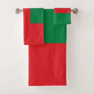 Oman Flag Bath Towel Set