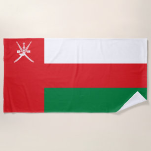 Oman Flag Beach Towel