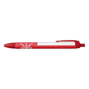 Oman Flag Black Ink Pen