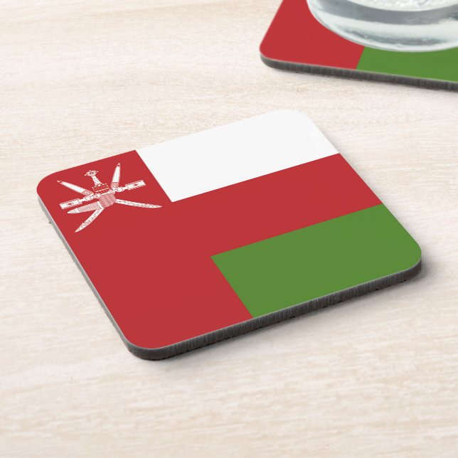 Oman flag coaster (Left Side)