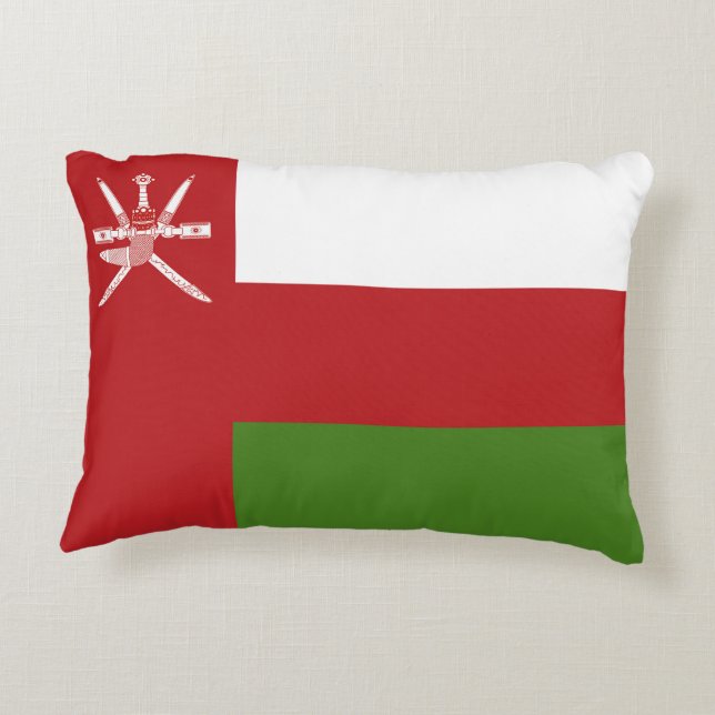 Oman flag decorative cushion (Back)