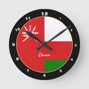 Oman Flag, Oman trendy Home /design clock