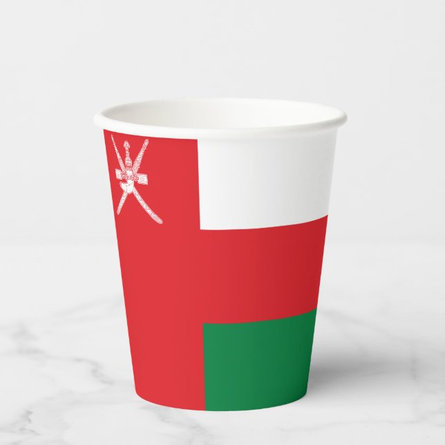 Oman Flag Paper Cups (Front)