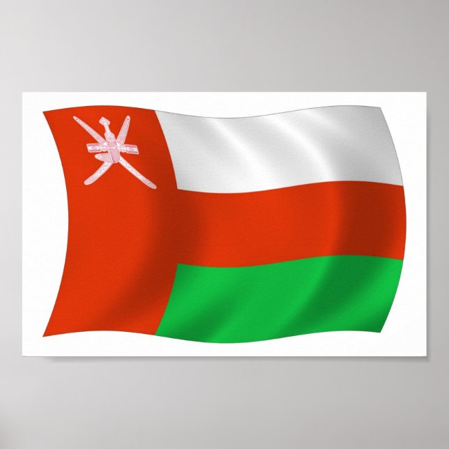 Oman Flag Poster Print (Front)