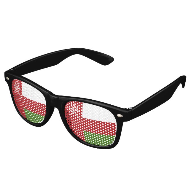 Oman flag retro sunglasses (Angled)