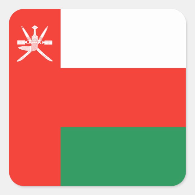 Oman Flag Sticker (Front)