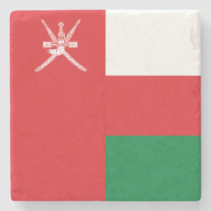 Oman Flag Stone Coaster