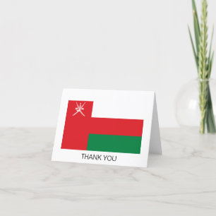 Oman Flag Thank You Card