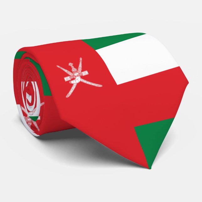 Oman Flag Tie (Rolled)