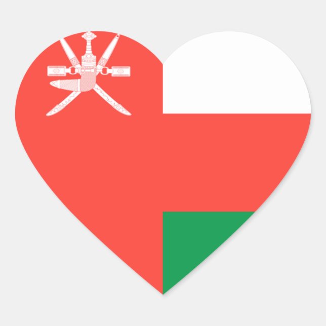 oman heart sticker (Front)