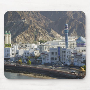 Oman, Muscat, Mutrah. Buildings along Mutrah Mouse Pad