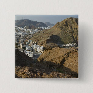 Oman, Muscat, Ruwi/Al Hamriyah. View of Ruwi / 15 Cm Square Badge