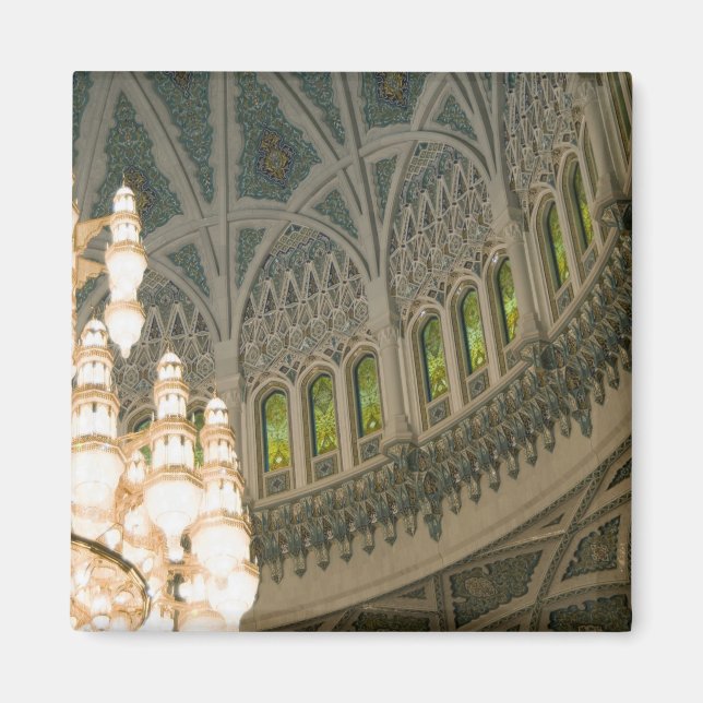 Oman, Muscat, Sultan Qaboos mosque Magnet (Front)