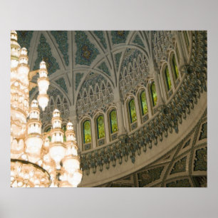 Oman, Muscat, Sultan Qaboos mosque Poster
