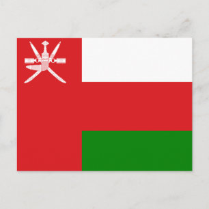 Oman National World Flag Postcard