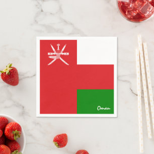 Oman & Oman Flag party fashion /sports fans Napkin