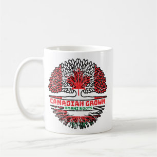 Oman Omani Canadian Canada Tree Roots Flag Coffee Mug