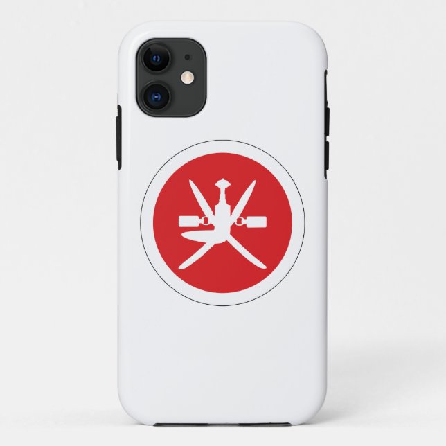 Oman roundel country flag symbol army aviation mil Case-Mate iPhone case (Back)