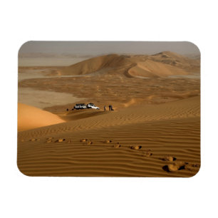 Oman, Rub Al Khali desert, driving on the dunes Magnet