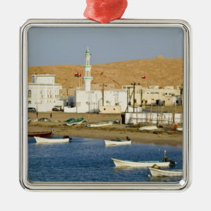 Oman, Sharqiya Region, Sur. Ayajh Town, Dusk Metal Ornament