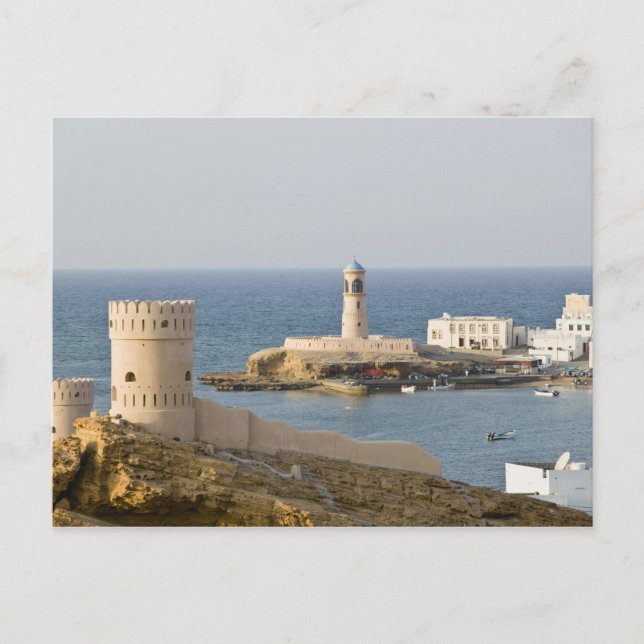Oman, Sharqiya Region, Sur. Towers of Al Ayajh Postcard (Front)