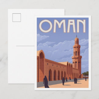 Oman Vintage Travel  Postcard