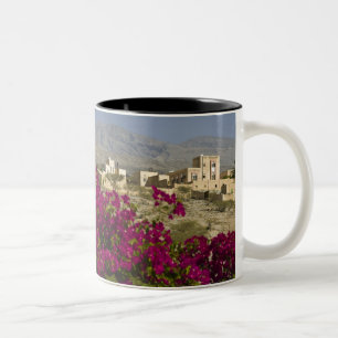 Oman, Western Hajar Mountains, Al Hamra. Town Two-Tone Coffee Mug