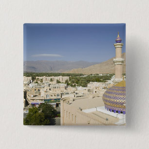 Oman, Western Hajar Mountains, Nizwa. Nizwa 15 Cm Square Badge