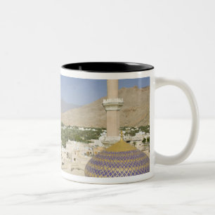 Oman, Western Hajar Mountains, Nizwa. Nizwa Two-Tone Coffee Mug