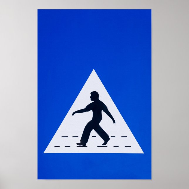 Omani pedestrian crossing sign - Muscat, Oman (Front)
